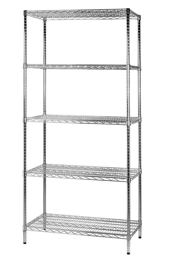 foto del prodotto archimede scaffale metallico scaffale 5 ripiani cm 61 x 91 x h. 200 cucina bagno garage cabina armadio