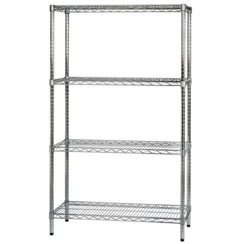 foto del prodotto archimede scaffale quattro ripiani cm 45 x 90 x h.160 linea serena group 4x459016