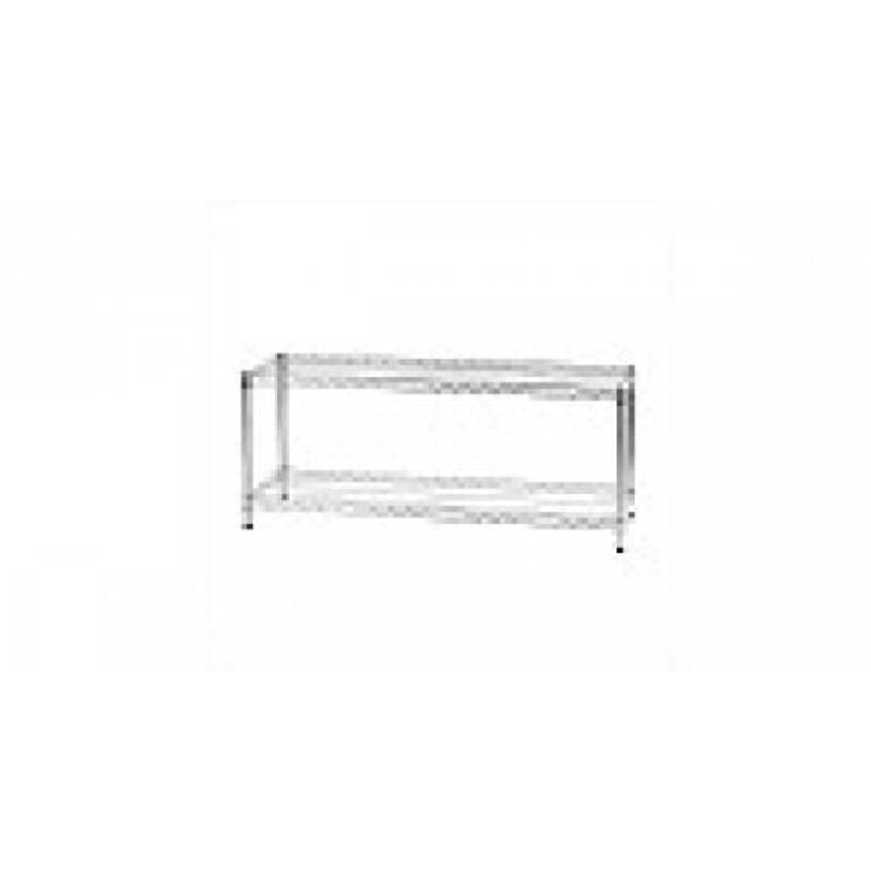 foto del prodotto archimede sistema componibile, scaffale due ripiani, grigio, 121 x 36 x 50 cm
