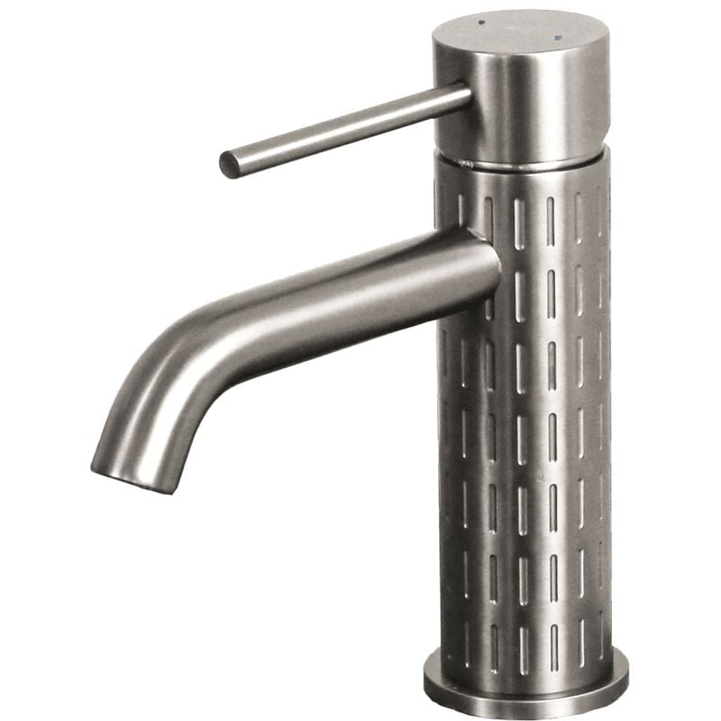 foto del prodotto architek miscelatore per lavabo basso in acciaio inox spazzolato essebagno