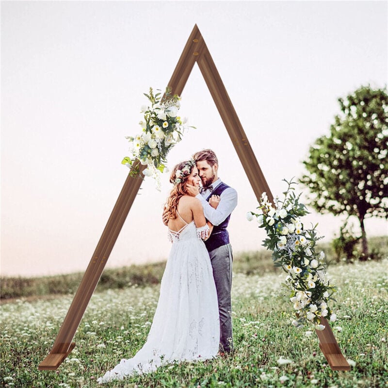 foto del prodotto arco boda madera champetre tri ngulo 3.1 x 1.7m decoraci n de ceremonia fiestas unho