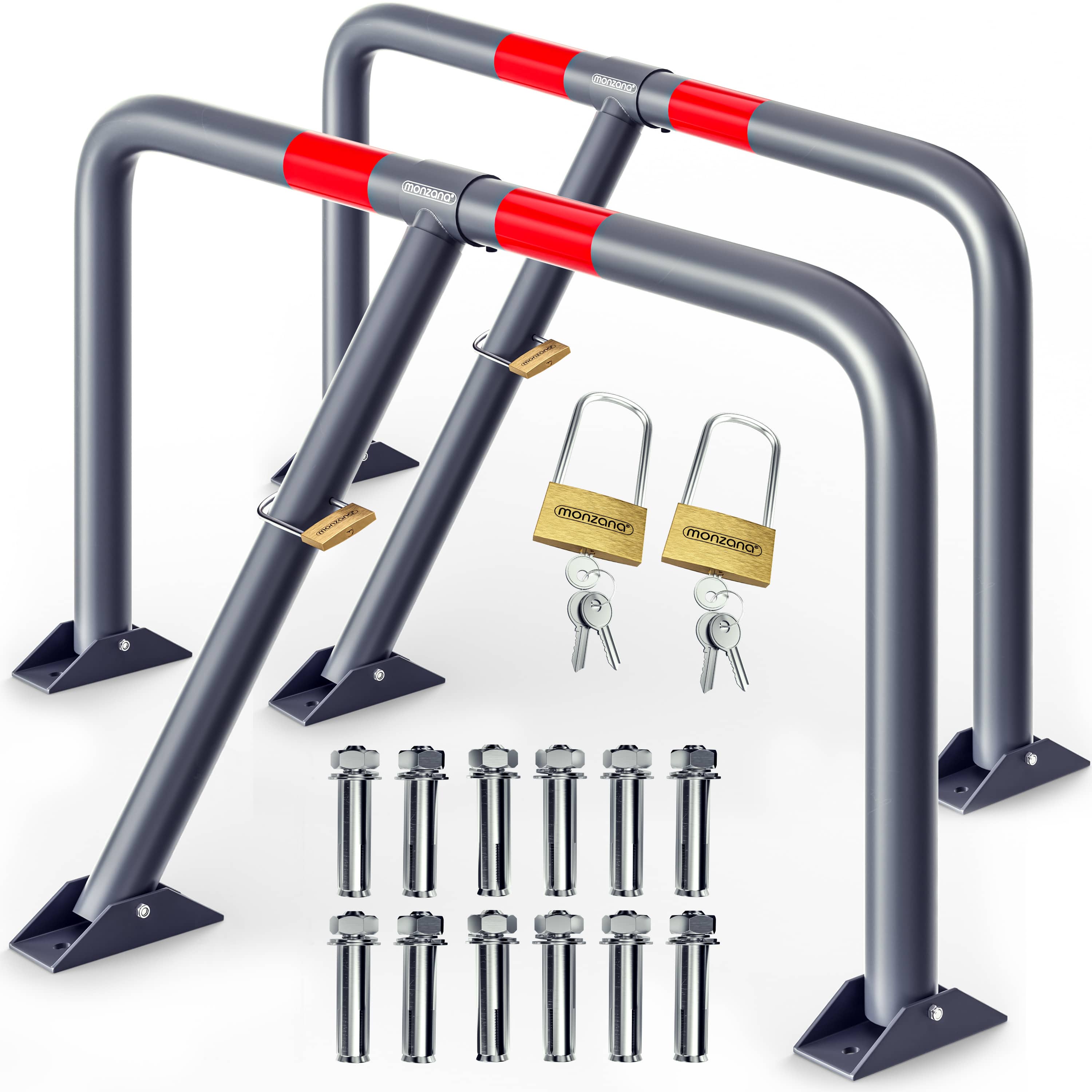 foto del prodotto arco di barriera per parcheggio, set di 2 800x470x440 mm