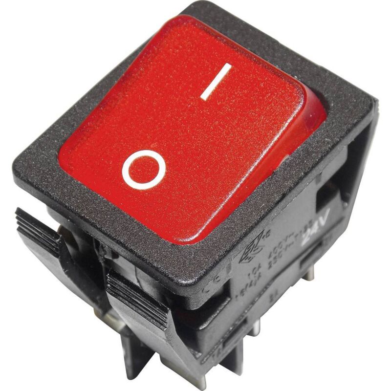 foto del prodotto arcolectric bulgin ltd. c6057alfab interruttore a bilanciere c6057alfab 24 v dc ac 16 a 2 x off on permanente 1 pz.