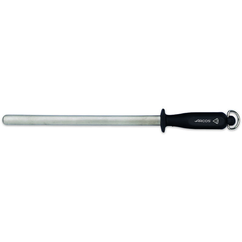 foto del prodotto arcos affilacoltelli chaira 279200 con lama in acciaio al carbonio 28 cm e mango coperchio lama in polipropilene 17 mm