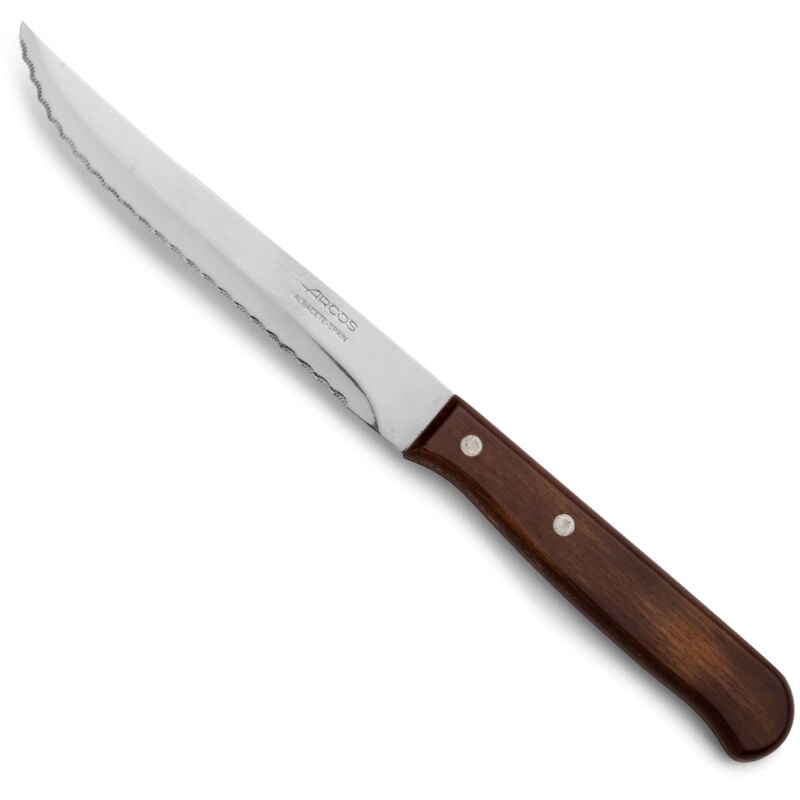foto del prodotto arcos coltello da cucina latina 100801 in acciaio inox nitrum e mango legno compresso con lama 13 cm in blister pack