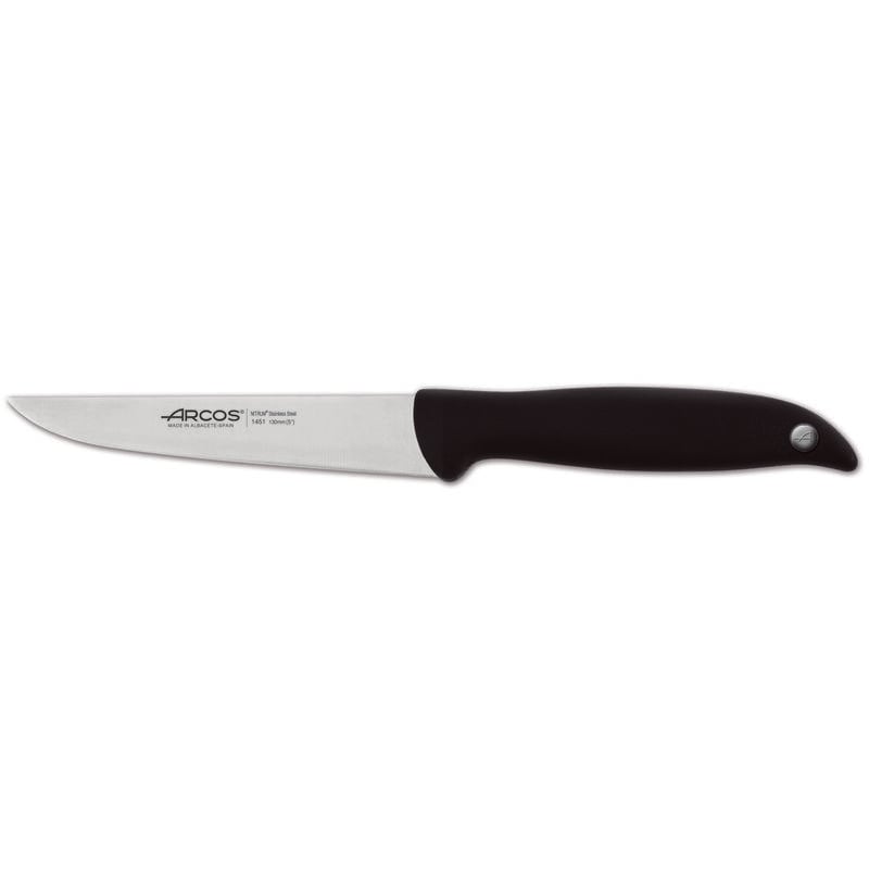 foto del prodotto arcos coltello da cucina minorca 145100 in acciaio inox nitrum e mango polipropilene con lama 13 cm in blister.