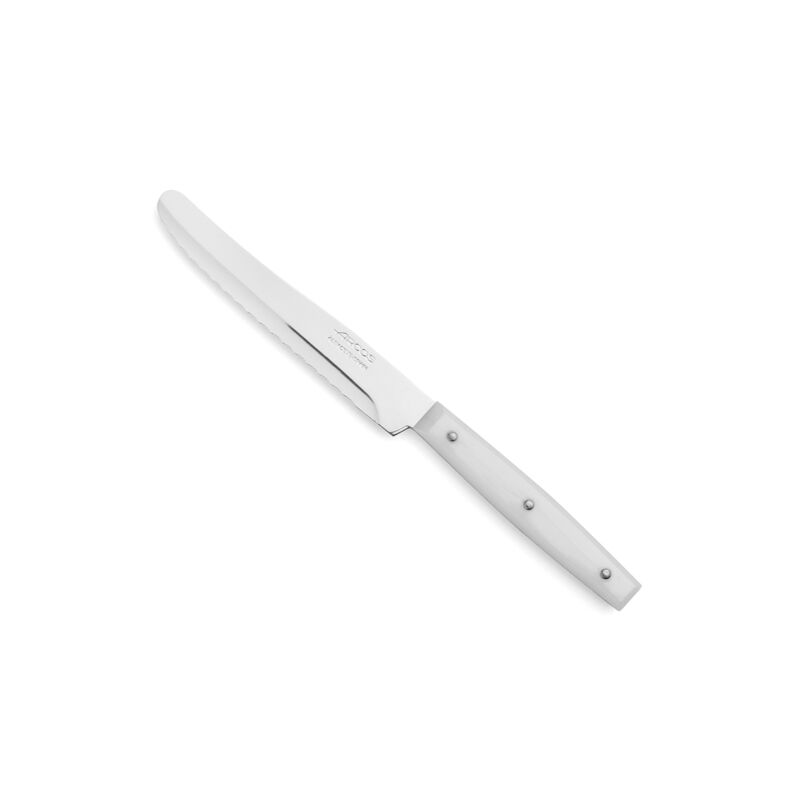 foto del prodotto arcos coltello da dessert tabella 370600 monoblocco di un pezzo di acciaio inox e lama 11 cm in scatola