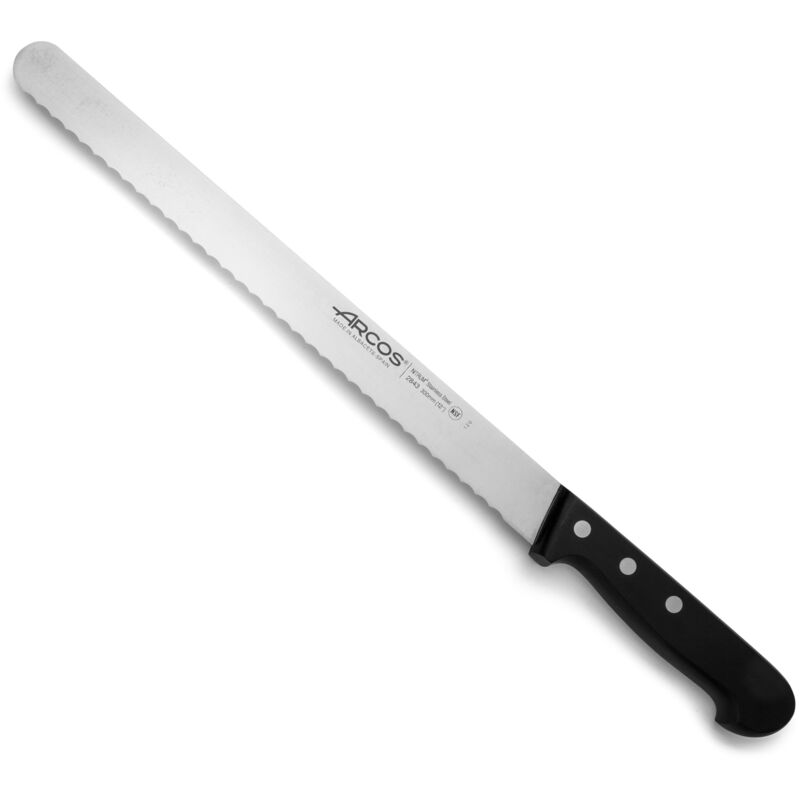 foto del prodotto arcos coltello da pasticceria mango universal universal 284304 nitrum steel, con mango poliossimetilene e 30 cm di lama in valigia