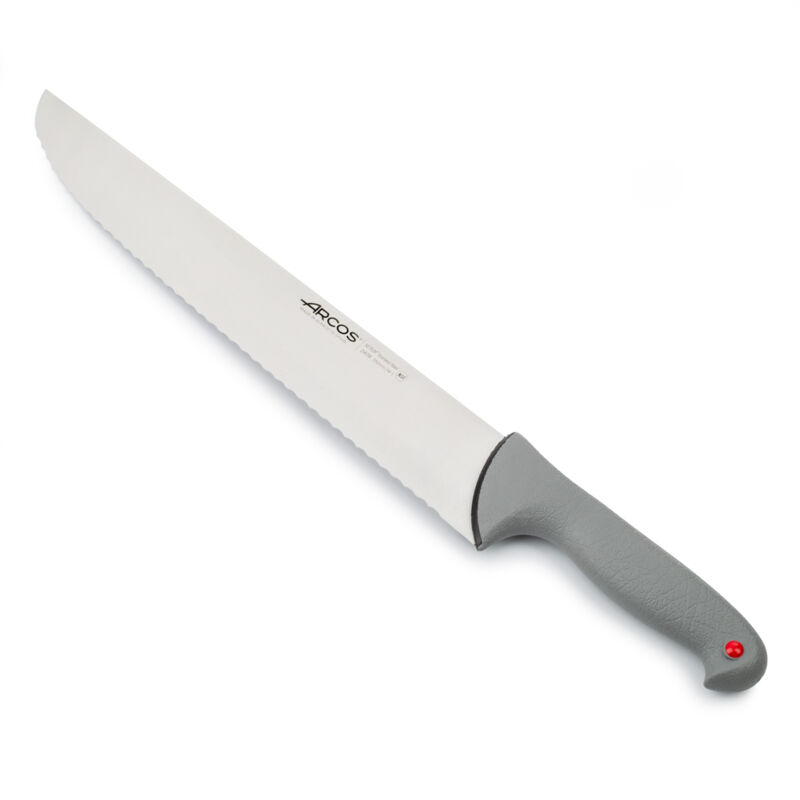 foto del prodotto arcos coltello da pescheria colore prof 240800 in acciaio inox nitrum e mango ergonomico polipropilene e 35 cm di lama, coperchio display