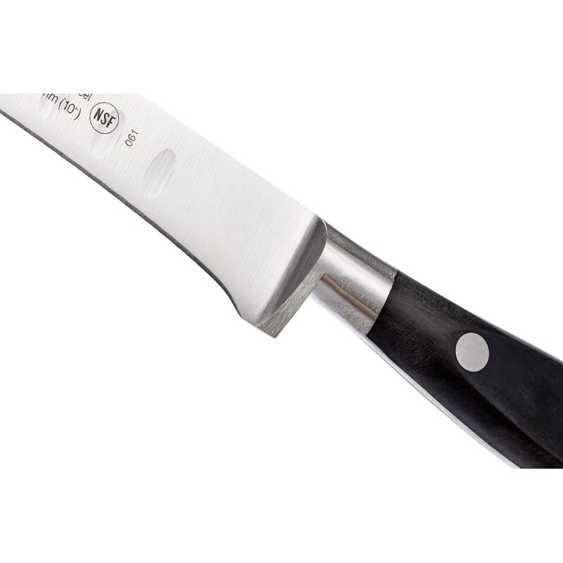 foto del prodotto arcos coltello jamonero con alveoli lama da 250 mm, utilizzato per tagliare o intagliare vari tipi di alimenti con precisione e facilit nero,