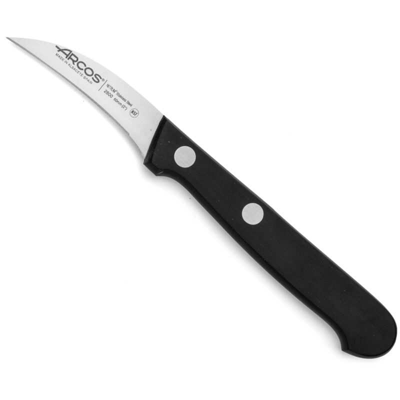 foto del prodotto arcos coltello mondador mango universal 280004 nitrum steel, con mango poliossimetilene e 6 cm lama in valigetta