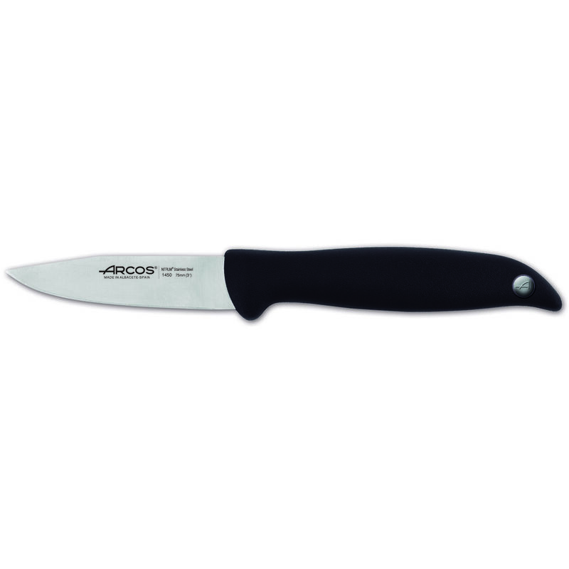 foto del prodotto arcos mondador coltello minorca 145000 in acciaio inox nitrum e mango coltello in polipropilene con lama di 7,5 cm in blister.