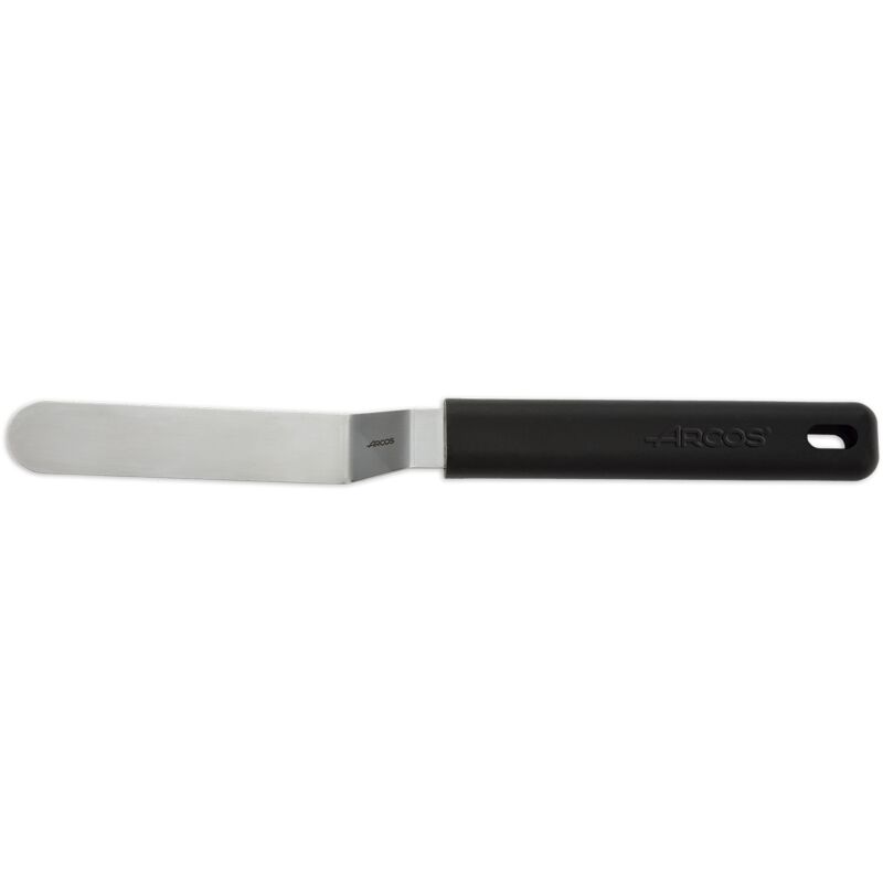 foto del prodotto arcos spatola di placcatura 614200 lama in acciaio inox e mango lama in polipropilene 90 x 20 mm con coperchio del display