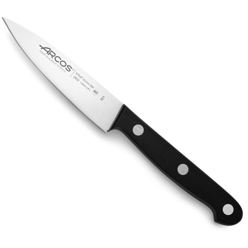 foto del prodotto arcs serie universal coltello da cucina lama di acciaio inox nitrum 100 mm manico di poliossimetilene pom colore nero