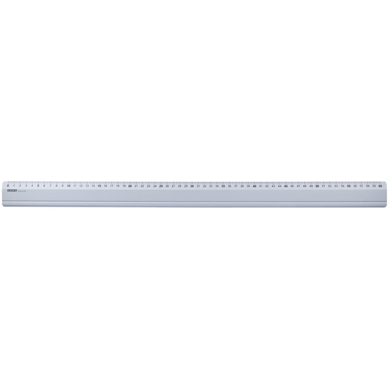 foto del prodotto arda righello 60 cm alluminio grigio profil 18260 con gomma antisdrucciolo