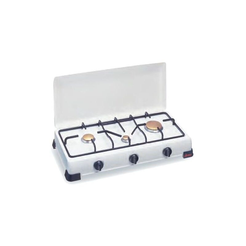 foto del prodotto ardes 9s03pg piano cottura da tavolo gas bianco
