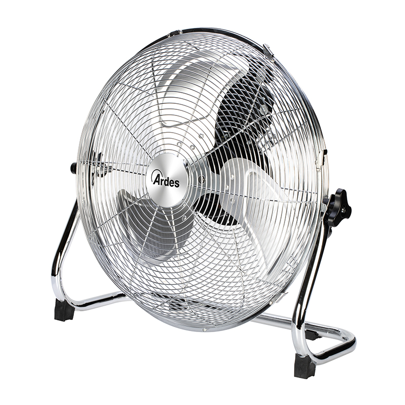 foto del prodotto ardes box chrome 40 ar5c40b ventilatore da pavimento in metallo 3 pale da 40cm 45 watt 3 velocita
