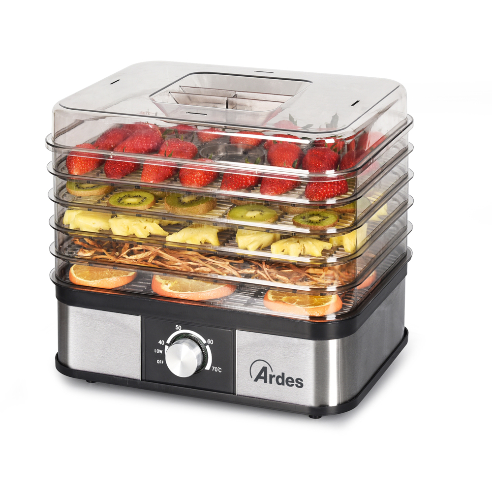 foto del prodotto ardes disidratatore alimentare ar1k15 potenza 245 w materiale acciaio inossidabile colore trasparente