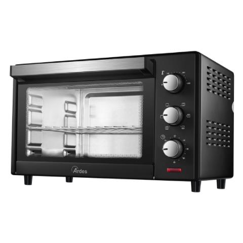 foto del prodotto ardes gustavo dark ar6226b forno elettrico 25 lt 1500w 6 funzioni di cottura timer