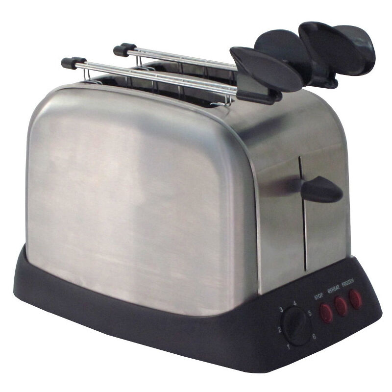 foto del prodotto ardes tostapane ar1t30 in acciaio inox, 2 fette, 1000w, 6 livelli di doratura