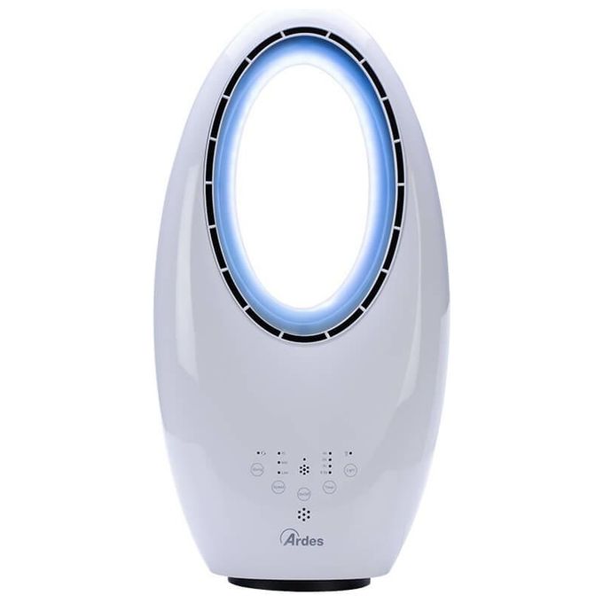 foto del prodotto ardes ventilatore ciclonico h60 muna bladeless touch led bianco per un comfort ideale in ogni ambiente domestico e ufficio