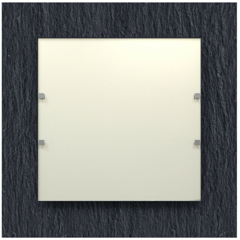 foto del prodotto ardesia plafoniera, led integrato, 18w, 4000k, pietra ardesia, vetro, 40x40cm lumicom