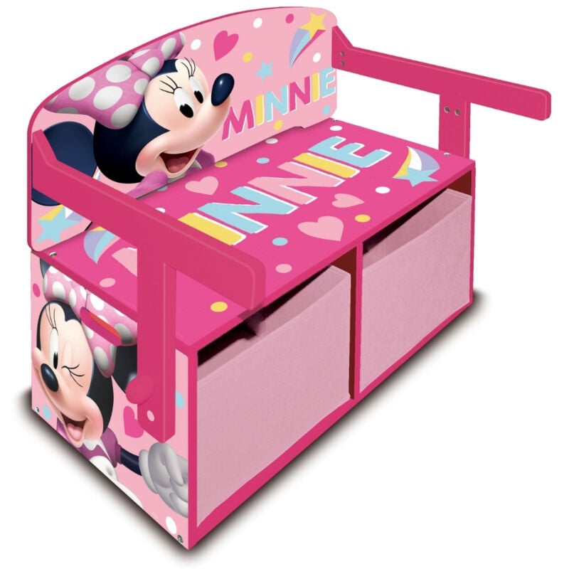 foto del prodotto arditex banco gioco e cassapanca minnie 3 in 1