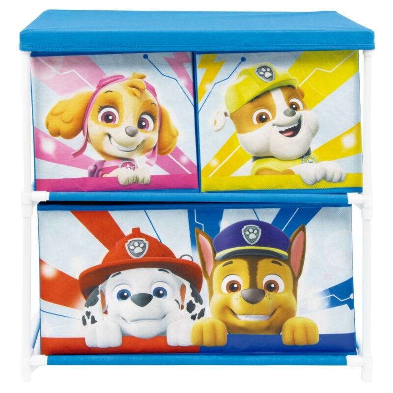 foto del prodotto arditex paw patrol scaffale portagiochi in metallo