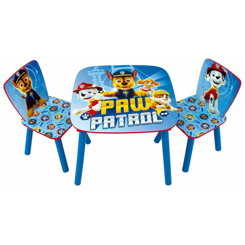 foto del prodotto arditex paw patrol set tavolino e 2 sedie blu