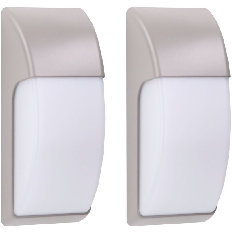 foto del prodotto area 2uds aplique pared exterior para bombilla e27. jard n y terraza. l mpara de pared impermeable ip65. color gris