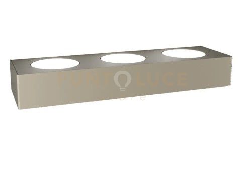 foto del prodotto area applique 3 luci monoemissione sabbia 1127-a3-sa