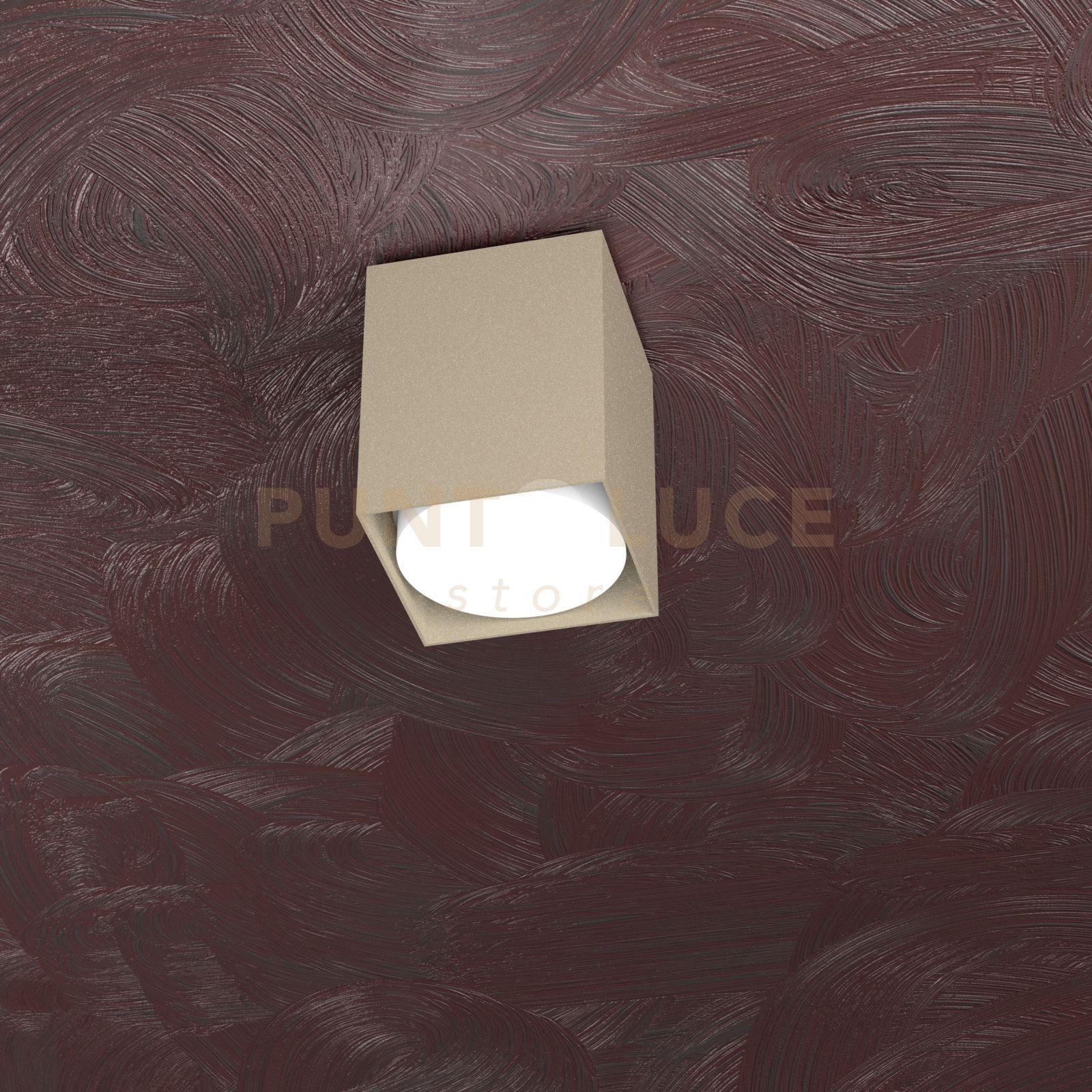 foto del prodotto area plafoniera tubo h.10 1 luce sabbia 1127 pl10 sa