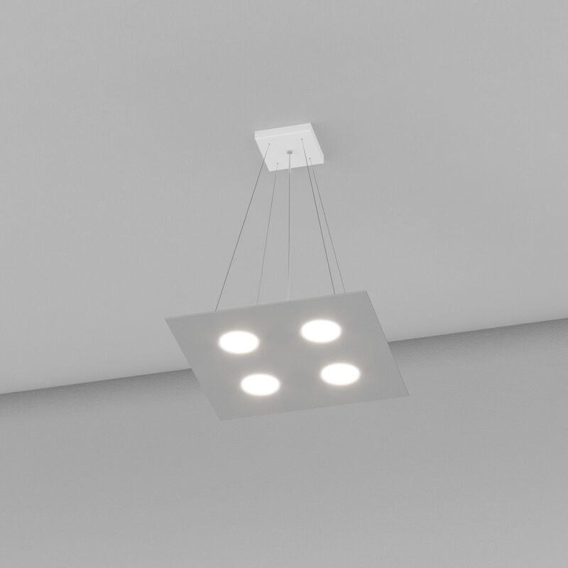 foto del prodotto area sospensione 4 luci quadra grigio 1127 s4 gr
