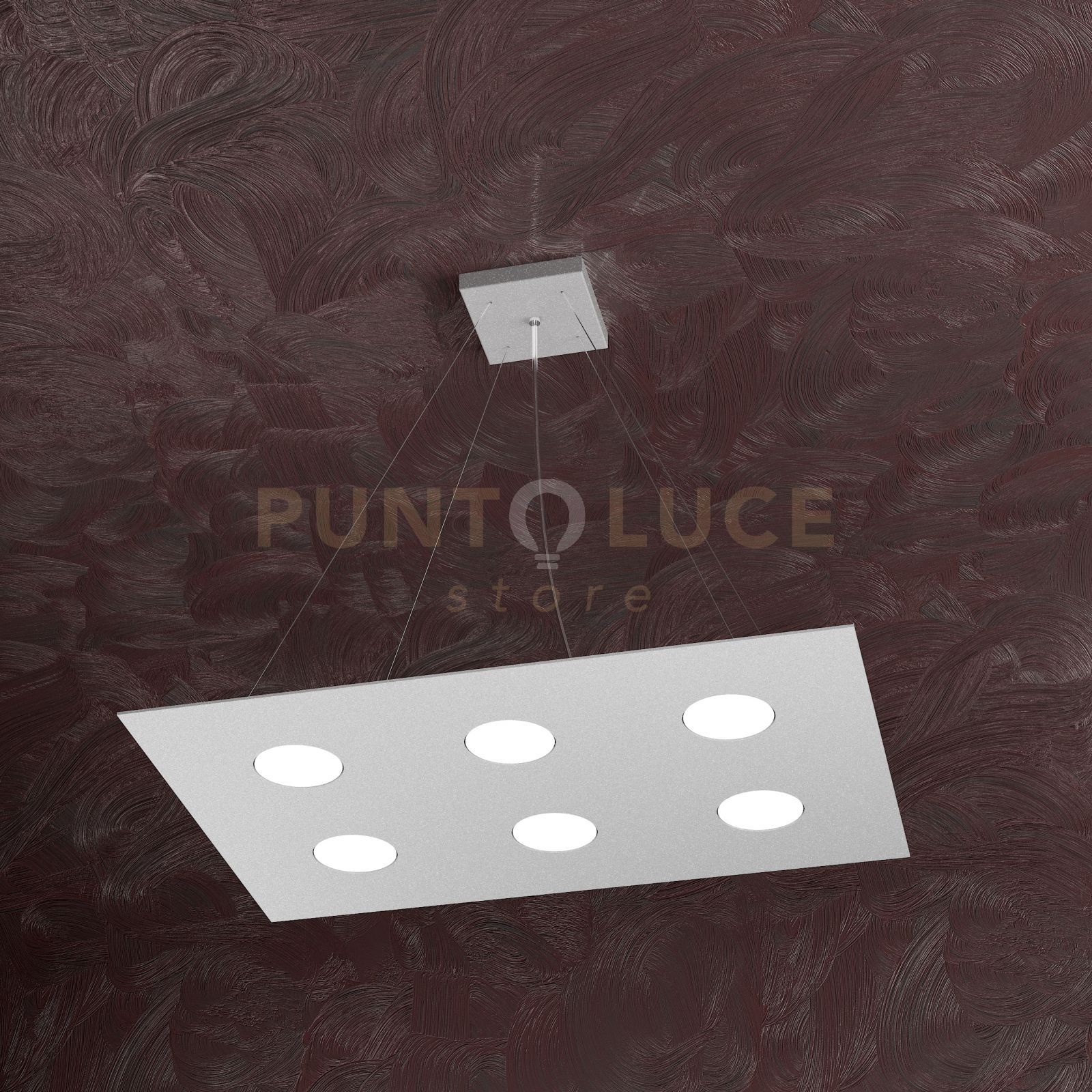foto del prodotto area sospensione 6 luci grigio 1127 s6 r gr