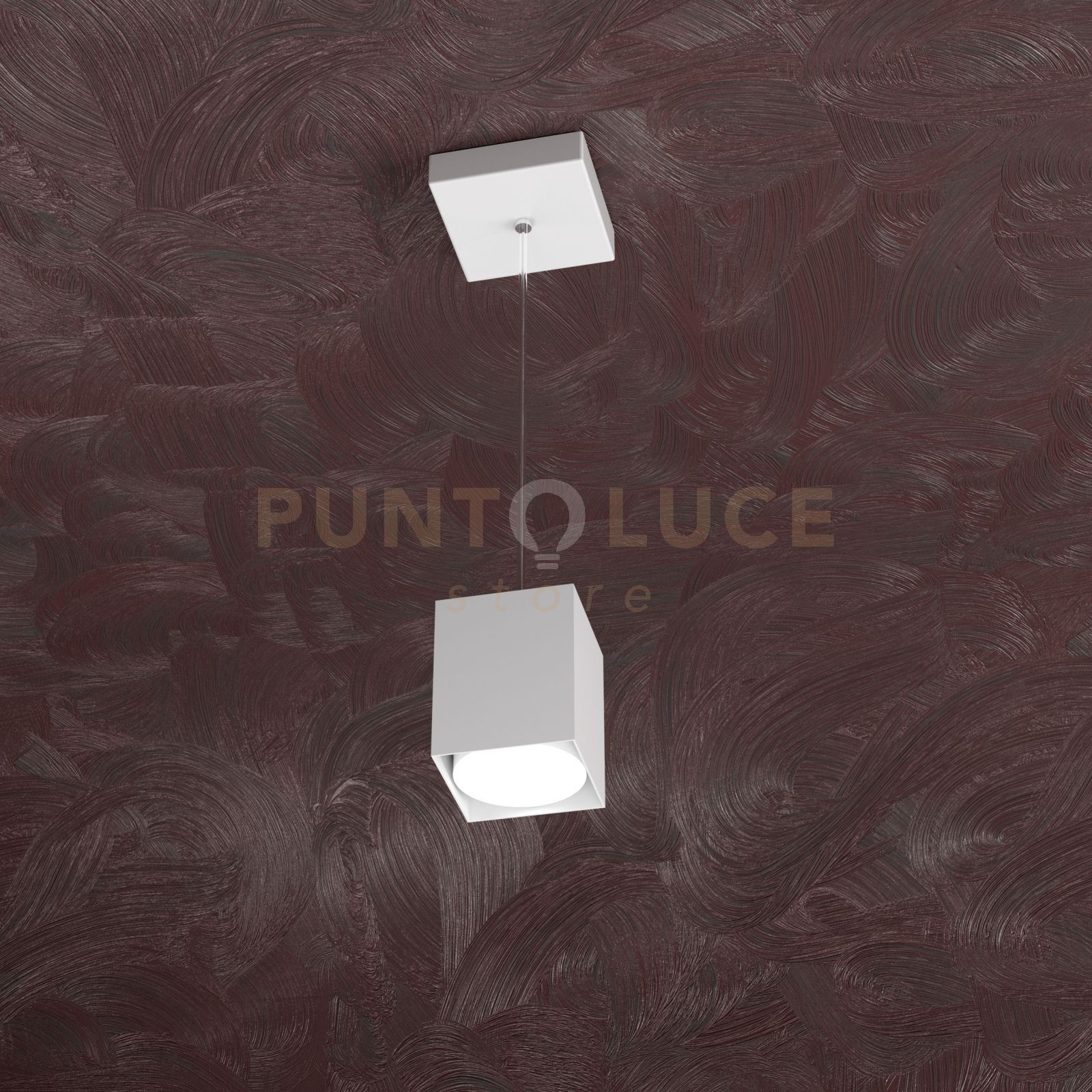 foto del prodotto area sospensione tubo h.10 1 luce bianco 1127-s10-bi