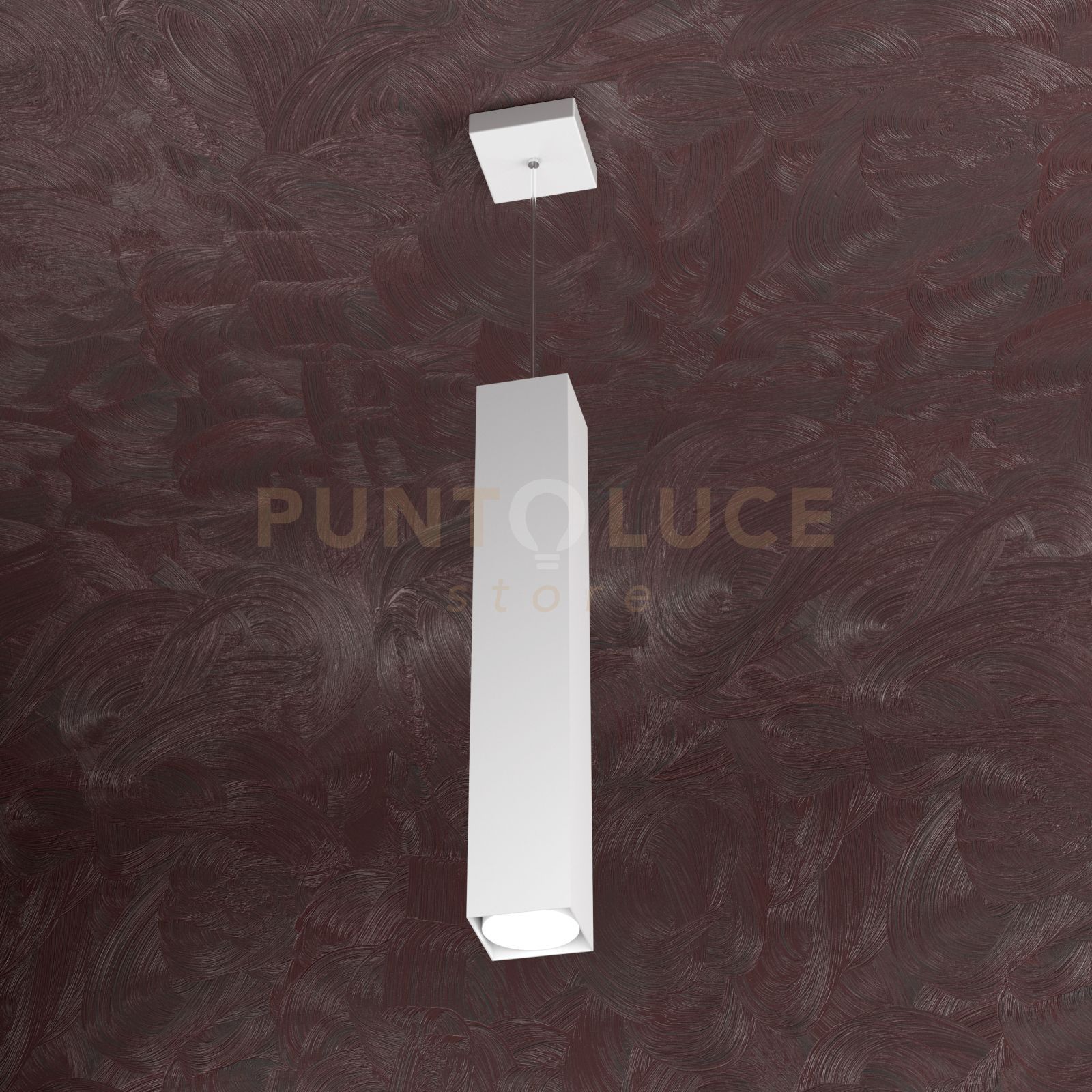 foto del prodotto area sospensione tubo h.50 1 luce bianco 1127-s50-bi