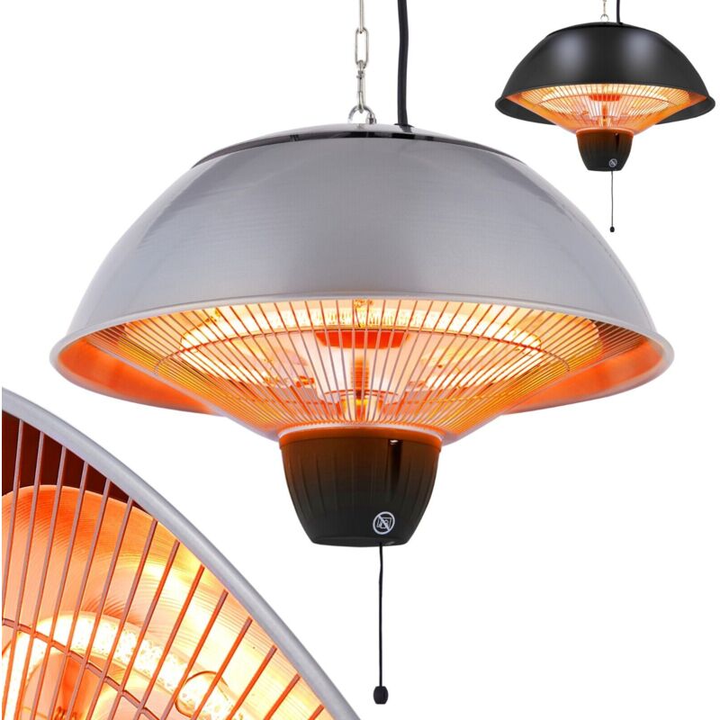 foto del prodotto arebos 1500 w riscaldatore radiante soffitto infrarossi con fune trazione