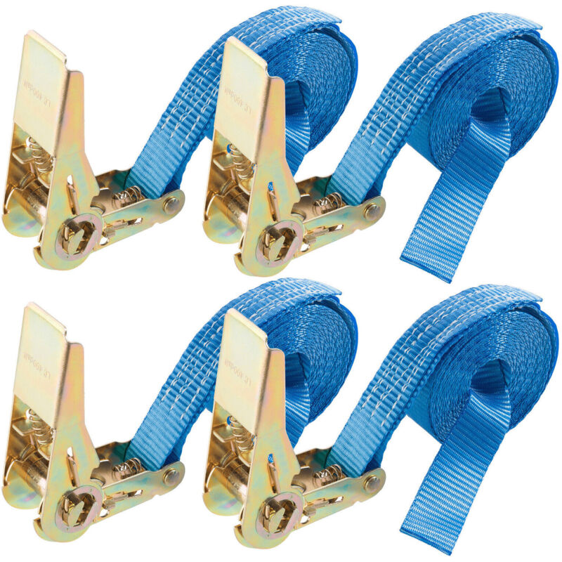 foto del prodotto arebos 4x cinghie a cricchetto 4 m, 800 kg, larghezza 25 mm per carichi pesanti