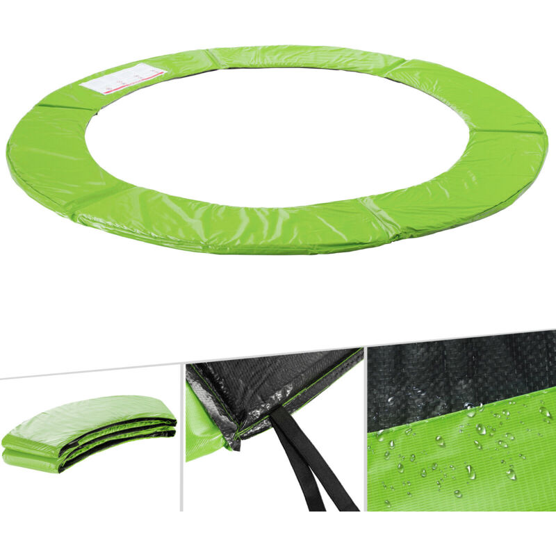 foto del prodotto arebos copertura bordo di protezione per trampolino elastico 244 cm vert clair