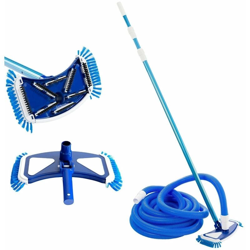 foto del prodotto arebos piscina detergente per piscina piscina piscina set di pulizia spazzola