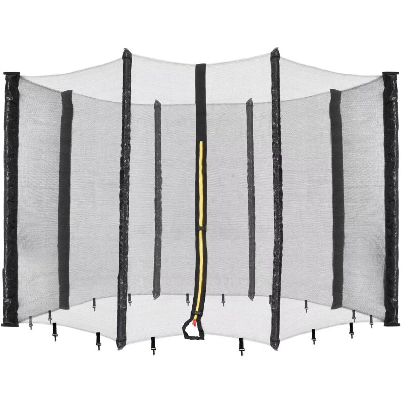 foto del prodotto arebos rete di sicurezza per trampolino 366 cm con 8 pali, rete protettiva resistente