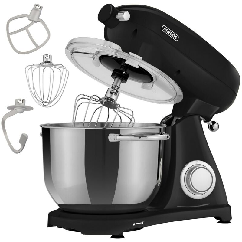 foto del prodotto arebos robot da cucina 1800w 6l ciotola in acciaio inox 6 gradini silenzioso