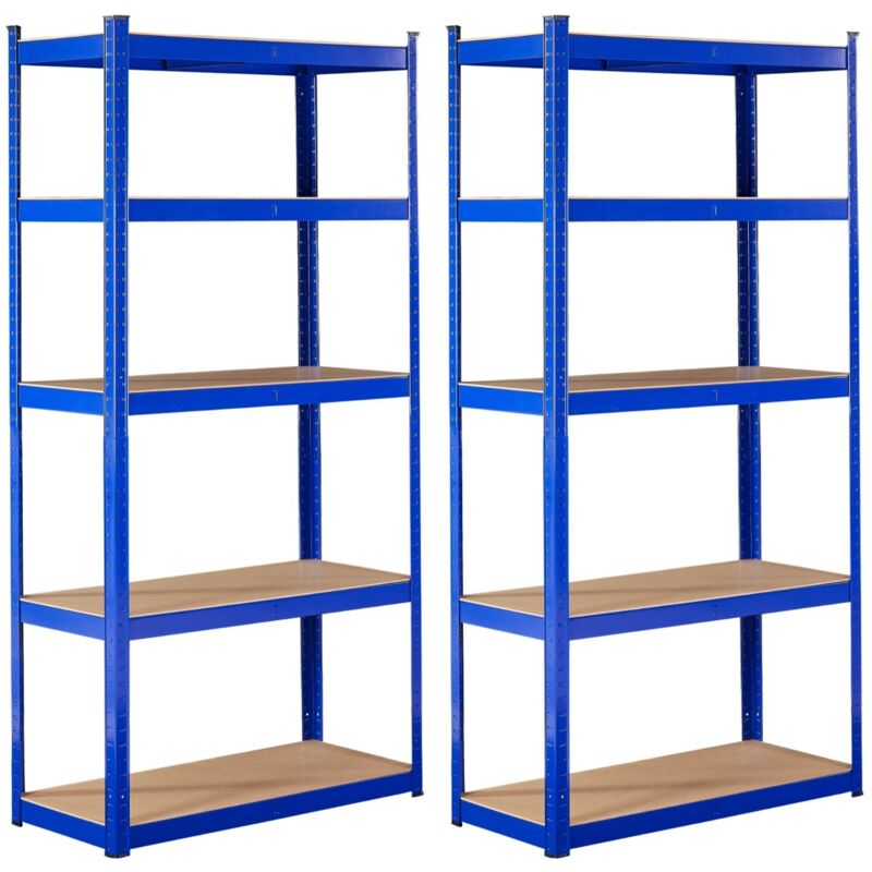 foto del prodotto arebos set di 2 scaffalature per carichi pesanti scaffalature per officina