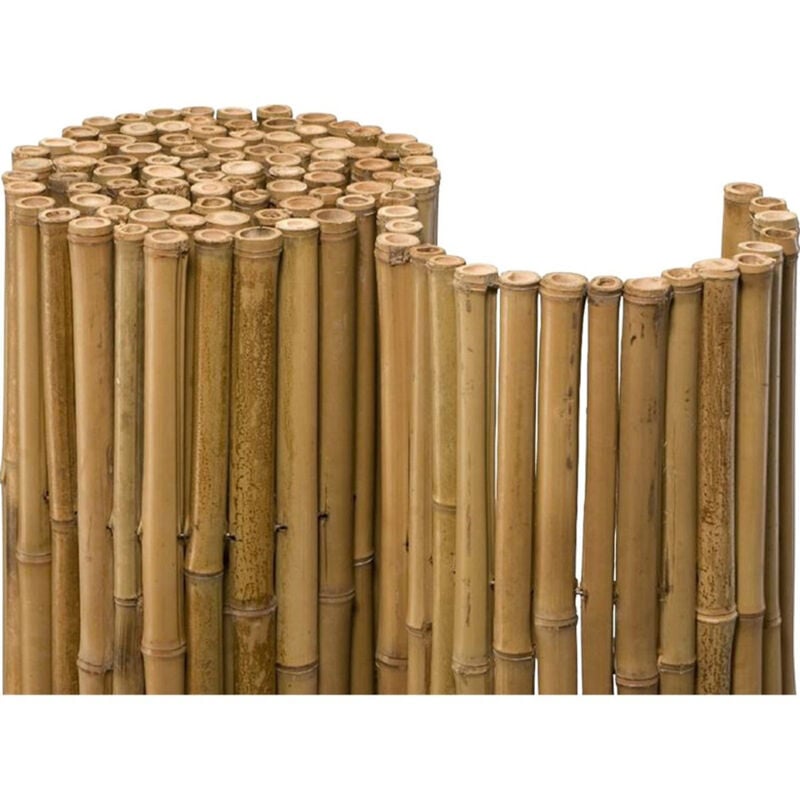 foto del prodotto arella canniccio bamboo stuoia cannette rilegate 14 18mm canna pulita 3x1,5m