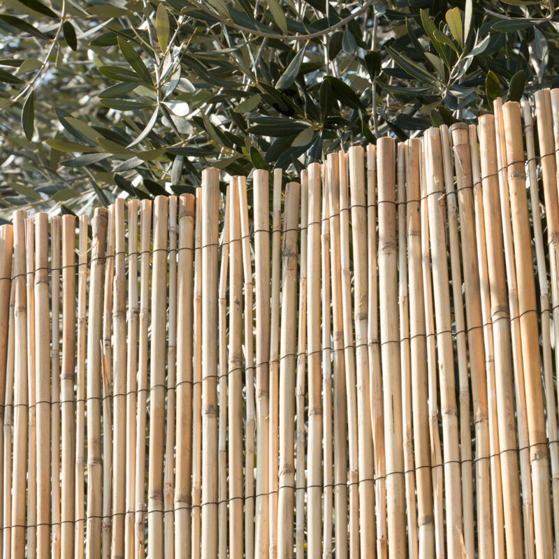 foto del prodotto arella canniccio big stuoia cannette rilegate ombra recinzione bamboo 100x300cm sti