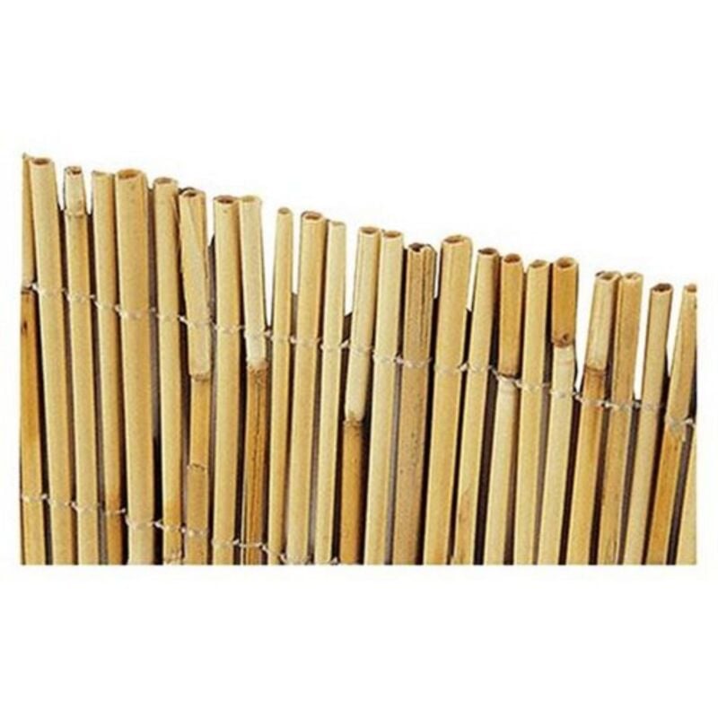 foto del prodotto arella frangivista 2x5 mt in cannette di bamboo 4 5 mm legate con filo di nylon da giardino esterno