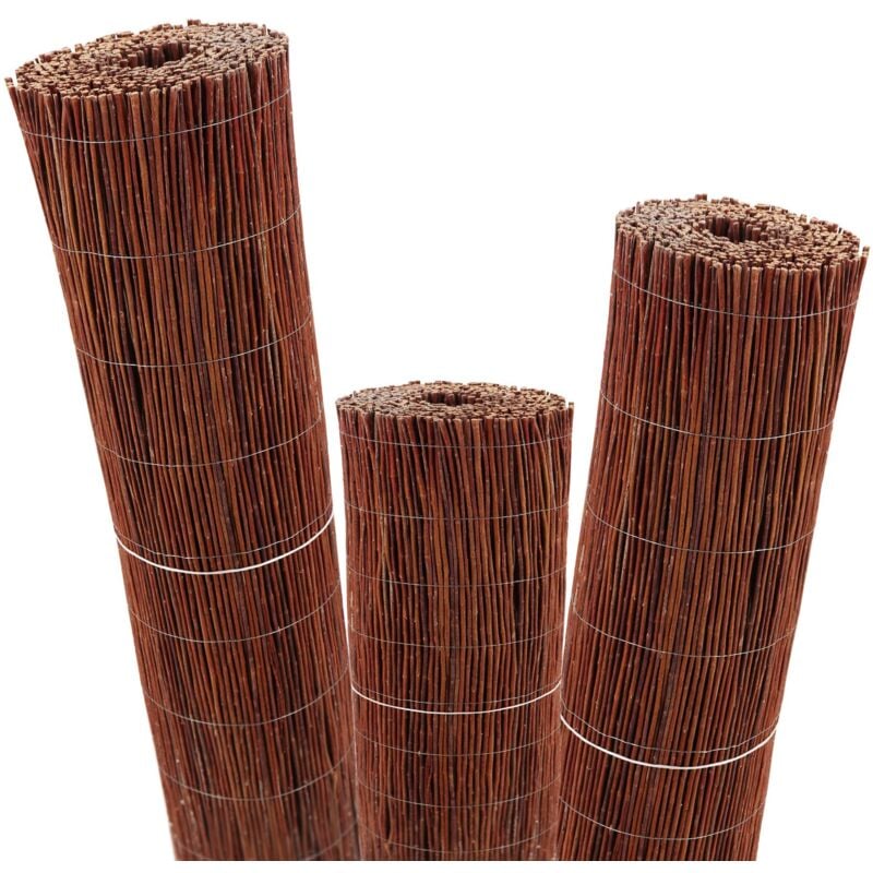 foto del prodotto arella in salice 15m x 150 cm i arella frangivista in salice i frangivista naturale per il giardino, il balcone e la terrazza - aquagart