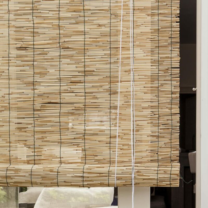 foto del prodotto arella ventana con carrucola in cannette frangivista brixo 90x180 cm.