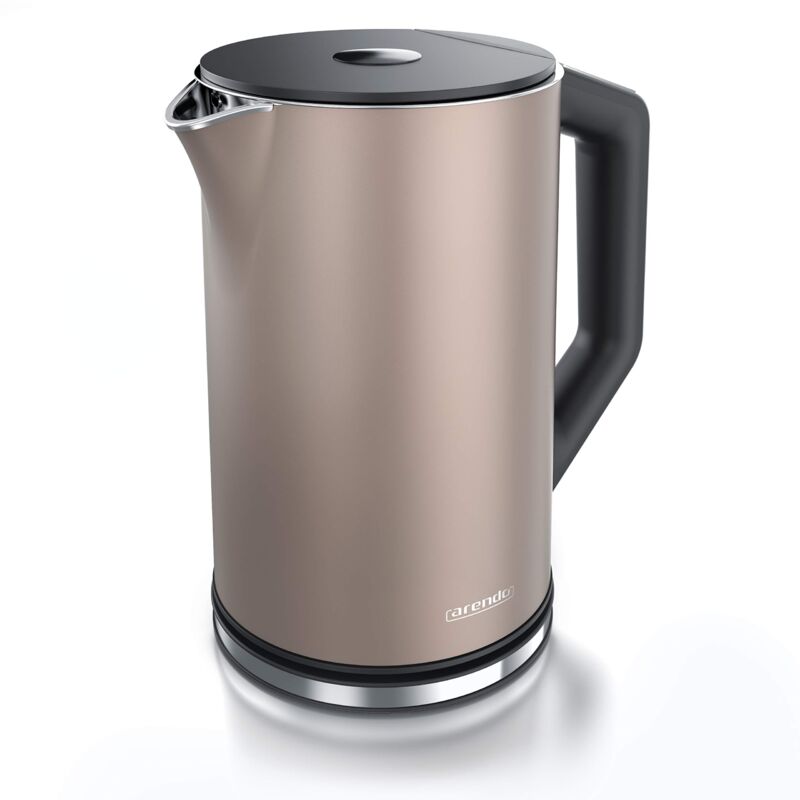 foto del prodotto arendo bollitore acqua elettrico da 1.5l 2200w eco controllo temperatura temperatura regolabile 40 100 c parete doppia in acciaio