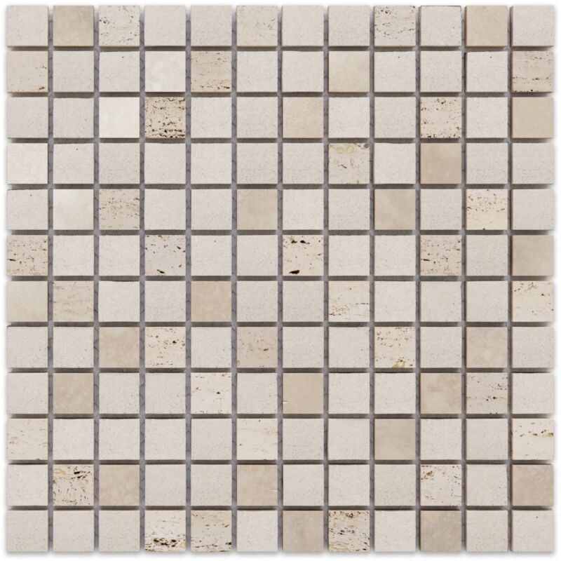 foto del prodotto ares in pietra mosaico travertino